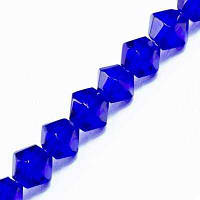 Бусини біконус, 4 мм, темно-синій (80 шт.) УТ0029282