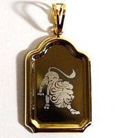 Кулон із позолотою, лев 34_2_43a3