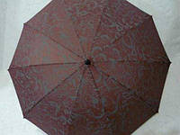 Зонт трость полуавтомат, бордовый 33_1_5a2