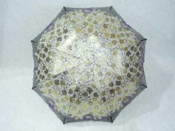 Парасолька механічна з мереживними фрагментами, бузкова 33_2_2a2, фото 1