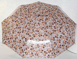 Парасолька коричнева з білим, бежеві квіти 33_2_44a8
