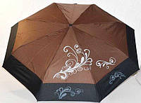 Зонт коричневый с черным 33_2_57a1