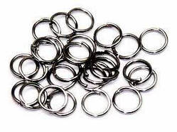 Колічки з'єднувальні голдфілд, Колір: Чорний, Розмір: 4х0,8 мм, 25 г (ок. 400 шт.) 24_2_57а4