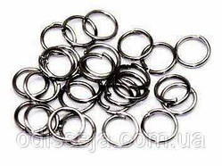 Колічки з'єднувальні голдфілд, Колір: Чорний, Розмір: 3х0,8 мм, 25 г (ок. 300 шт.) 24_2_8а5