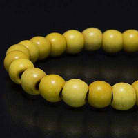 Бусини Синтет Бірюза кругл 4 мм, Жовтий, 110 шт./нитка, (УТ0002987)