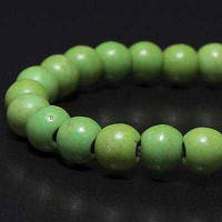 Бусини Синтет Бірюза кругл 4 мм, Зелений, 110 шт./нитка, (УТ0002989)