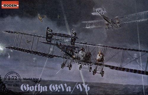 Пластикова модель 1/72 Roden 020 Німецький важкий бомбардувальник Gotha G.Va/G.Vb, фото 1
