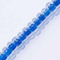 Бісер неоновий, пофарбований, синій, діаметр — 2 мм (100 грамів) УТ0003810