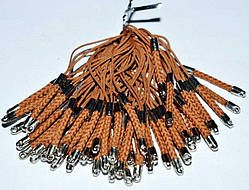 Основа для брелока 25 шт. довжина 74 мм колір коричневий