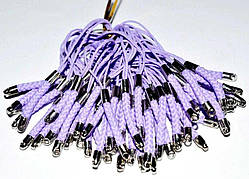 Основа для брелока 25 шт. довжина 74 мм колір бузковий