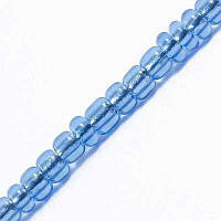Бісер отвір сріблястий, блакитний, діаметр -1,9 мм (100 грамів)0027981