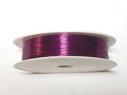 Дріт металевий для рукоділля, Колір: Малиновий, Розмір: 0,4 мм (моток 15 м)