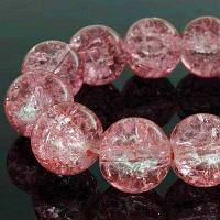 Бусини Біте Скло Рожеве 10 мм/80 шт. УТ0002553