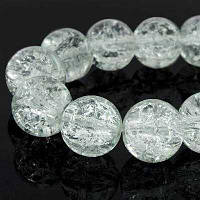 Бусини Біте Скло Безбарвне 12 мм/67 шт. УТ0018876