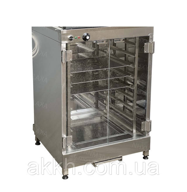 Картинка як виглядає розстоєчна Шафа 9 рівнів з нержавіючої сталі Фото розстоєчна Шафа 9 рівнів з нержавіючої сталі