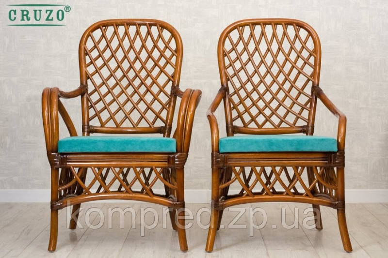 Стол и кресла на 6 персон для кухни из натурального ротанга - фото 5 - id-p1331885166