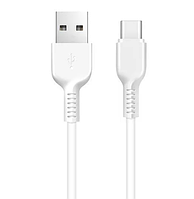 Кабель для зарядки телефона USB Type-C Android HOCO X13 100см |3A| Белый