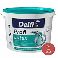 Краска интерьерная латексная Delfi Profi Latex мат белый 7 кг