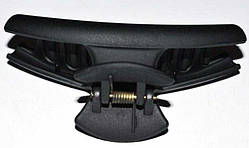 Краб для волосся чорний каучук, розмір 10х3 см