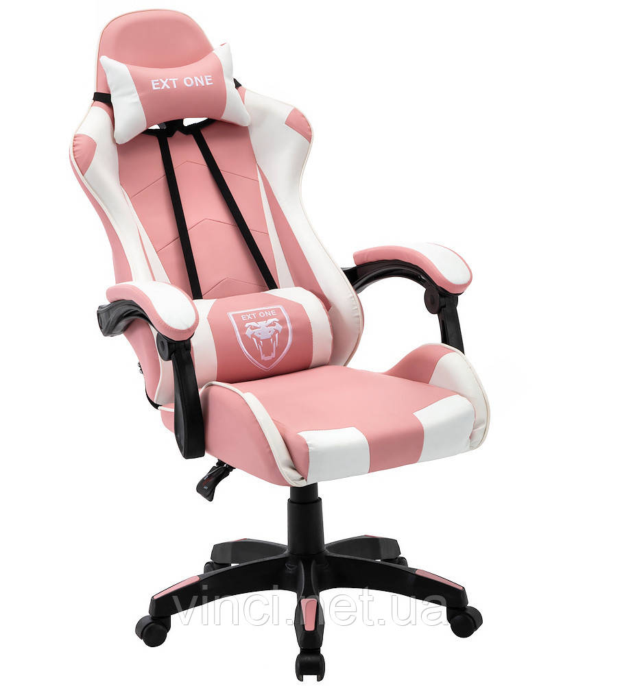 Геймерське ігрове крісло EXT ONE Pink Офисное кресло компьютерное Стул игровой Кресло крісло для геймерів