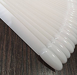 Типси на металевому кільці білі матові овал 50 шт., фото 2