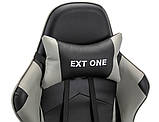 Поворотне крісло з подушками EXT ONE Gray Офисное кресло компьютерное Стул игровой Кресло спорт ігрове крісло, фото 6