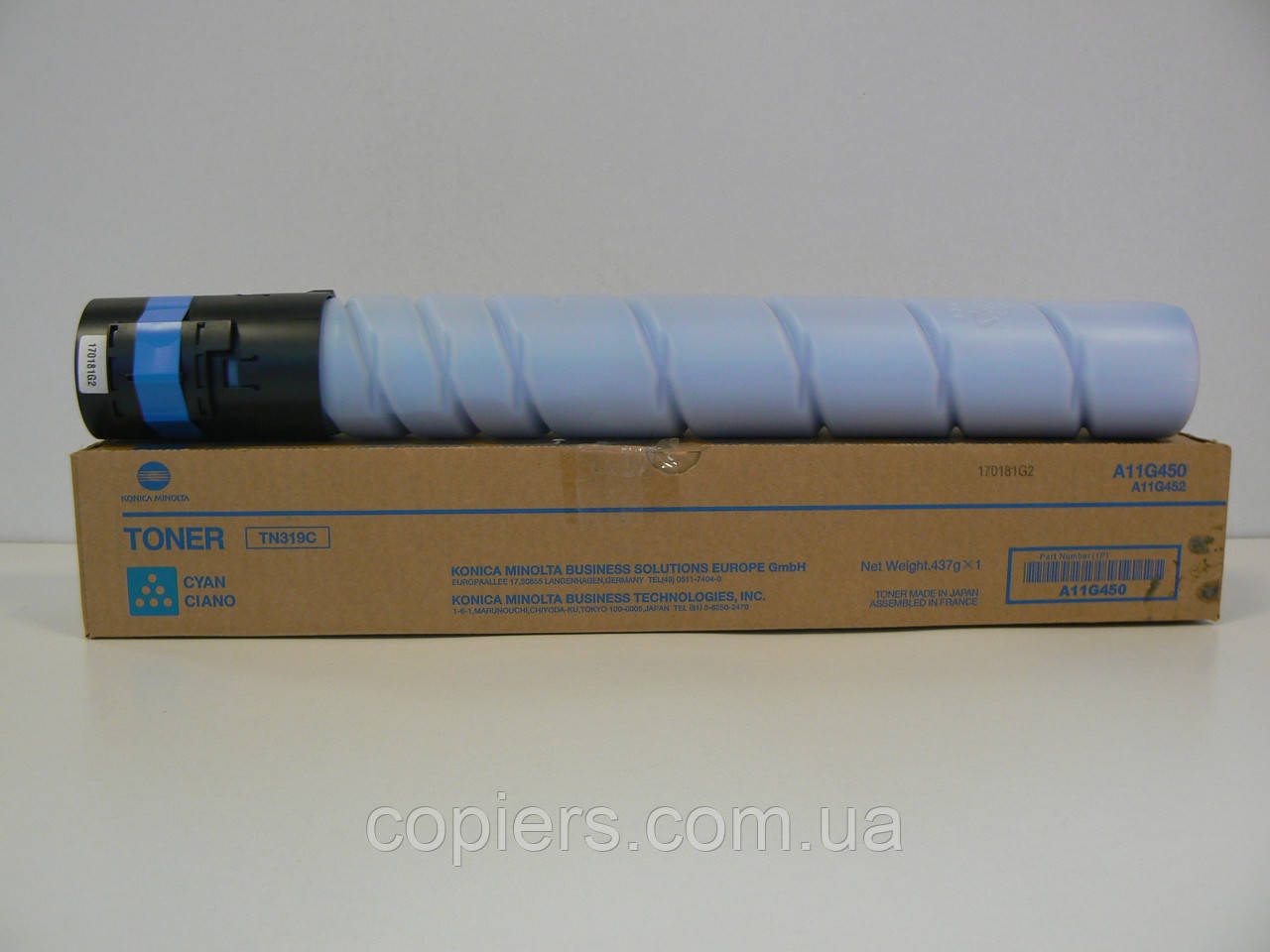 TN-319C тонер картридж Konica Minolta Bizhub С360, оригінал tn319c, фото 1