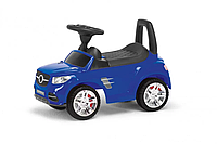 Детская машина-каталка с высокой спинкой Colorplast синяя. Детский транспорт для активных детей