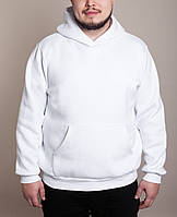 Худі чоловіче однотонне з капюшоном GBI Білий розмір XXL (12720-м)