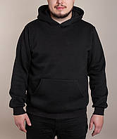 Худі чоловіче однотонне з капюшоном GBI чорний p.XXL (12720-м)