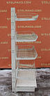 Торговий стелаж із кошиками "Колумб" (Україна), 200х101 см., на 5 полиць, Б/у, фото 4