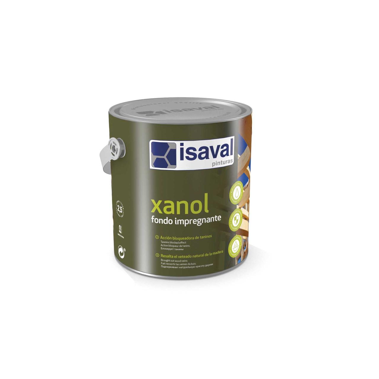 Ґрунтовка для захисту деревини від танінів Ксанол Фондо ISAVAL 0,75л≈9м²/шар