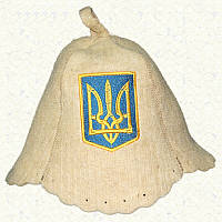 Шапка для бани и сауны - Герб Украины