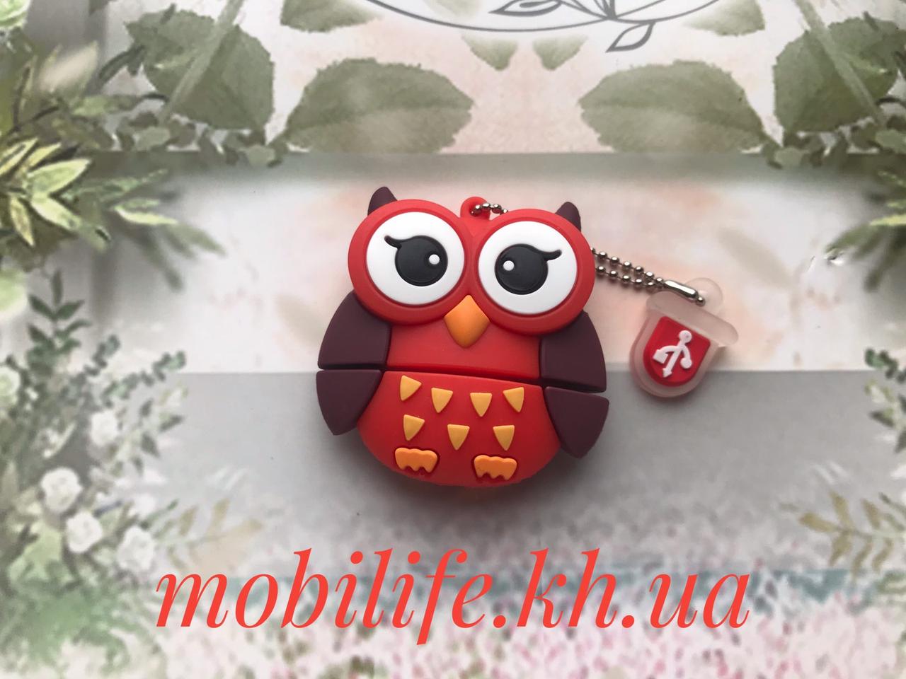 Красива Usb-флешка 64 GB Совонька/Подарункова Usb флешка/