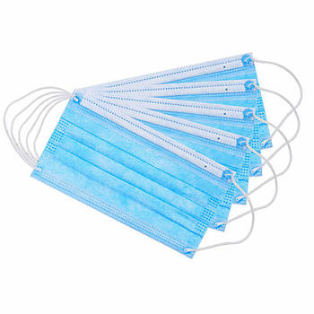 Medicom Маски захисні з вушною петлею, 10 шт - Блакитні