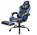 Компютерне крісло Офісне крісло Ігрове крісло Спортивне крісло Extreme ROCKET синє Стул Кресло геймерское НОВЕ, фото 6