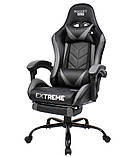 Спортивне крісло Extreme ROCKET Компьютерное кресло с подставкой для ног Кресло геймерское + ПОДУШКИ з ПОЛЬШІ, фото 8