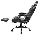 Спортивне крісло Extreme ROCKET Компьютерное кресло с подставкой для ног Кресло геймерское + ПОДУШКИ з ПОЛЬШІ, фото 3