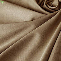 Однотонная декоративная ткань для штор, подушек,скатертей, мебельных чехлов цвета какао с тефлоном 81396