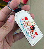 Брелок із принтом. Подарунок на День Закоханих