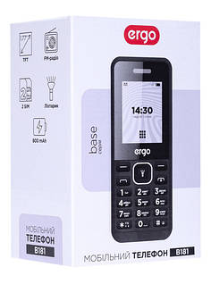 Мобільний телефон ERGO B181 Dual Sim Black