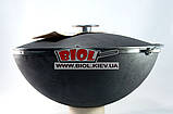 Казан чавунний 12 л для плову азійського типу (татарський) WOK з чавунною кришкою і чохлом БІОЛ 0912ЧК-3, фото 4