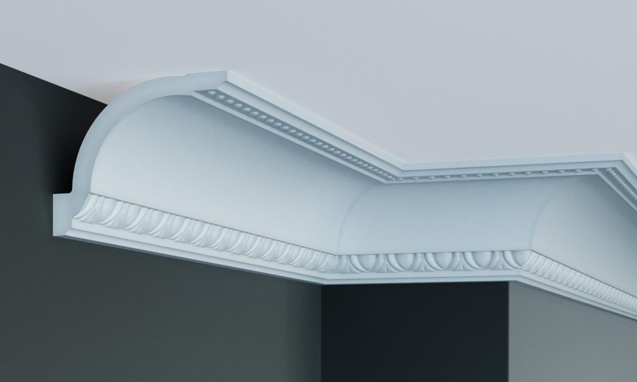 Карниз поліуретановий з орнаментом Gaudi Decor C 122, фото 1