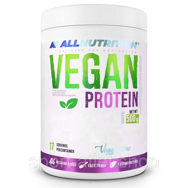 Протеїн AllNutrition Vegan Protein, 500 грам Солона карамель, фото 1