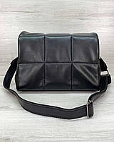 Женская сумка черного цвета Экокожа «Камила»