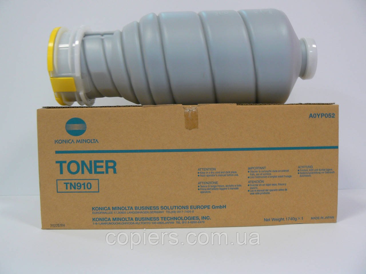 Тонер картридж TN-910 Konica Minolta Bizhub 920, оригінал, tn910, 1740 g tn 910 A0YP052, фото 1