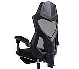 Крісло офісне компютерне для геймерів YODA Black Крісло з ТКАНИНИ спортивне ігровой стул спортивний стілець, фото 3