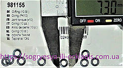 Набор прокл. рез. 10 шт. 7*4*1,5 мм манометрів (ф.у, EU) котлів Vaillant усіх модіф, арт. 981155, к.з. 0949