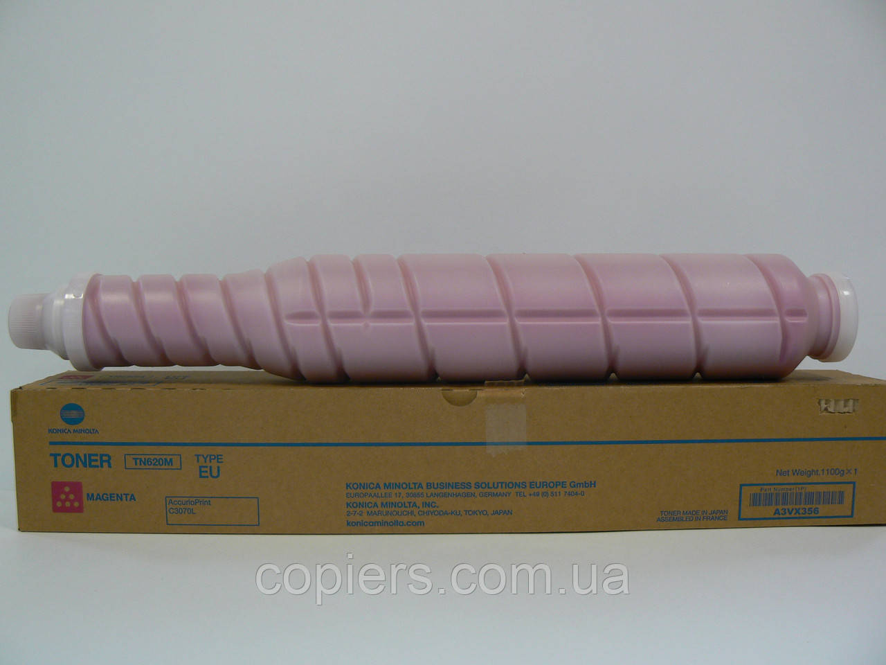 Тонер картридж TN620M TN620EM Konica Minolta Bizhub c1060L оригінал, tn-620m tn 620em