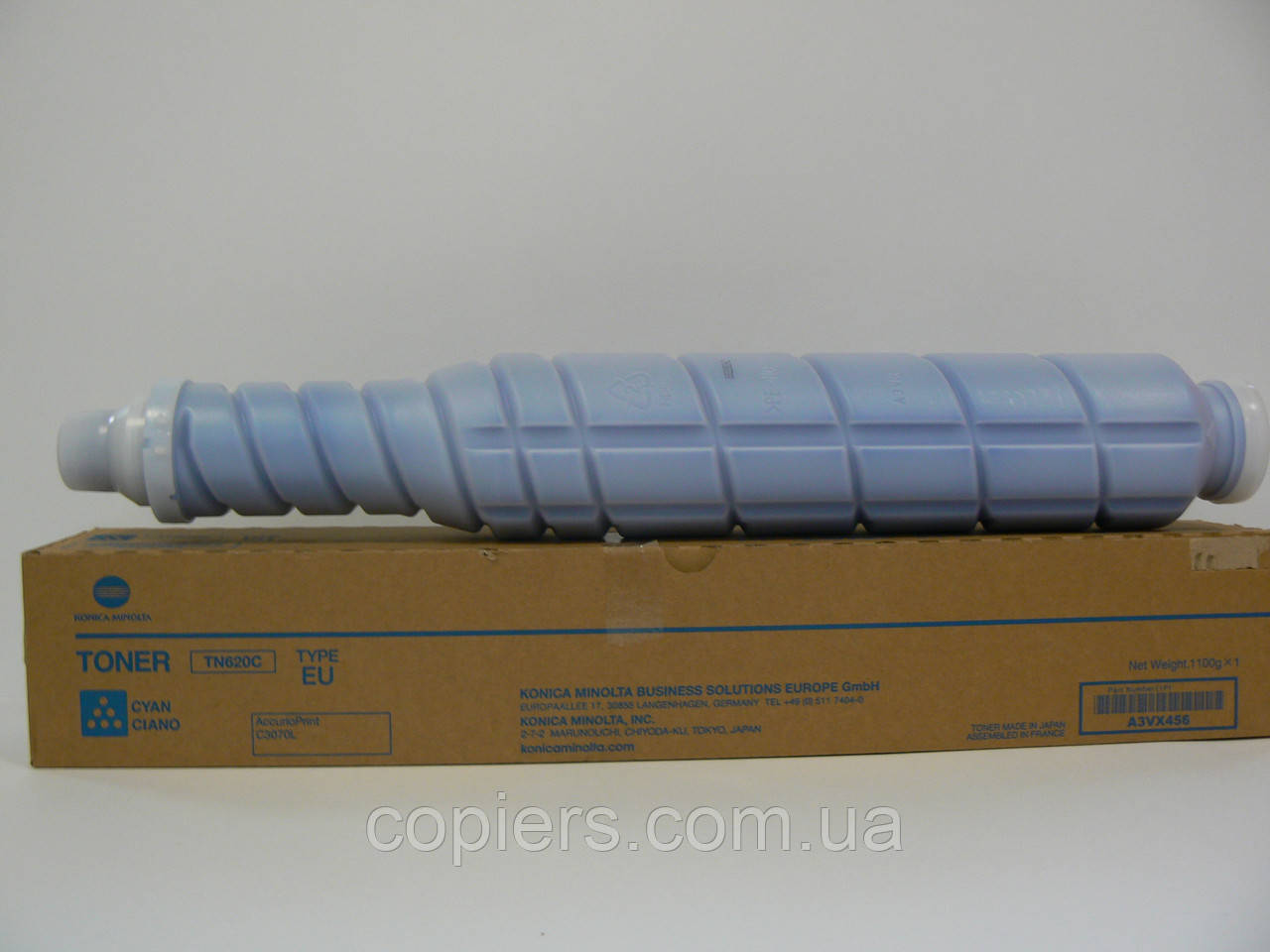 Тонер картридж TN620C, TN620EC Konica Minolta Bizhub c1060L оригінал, tn620 c tn 620c